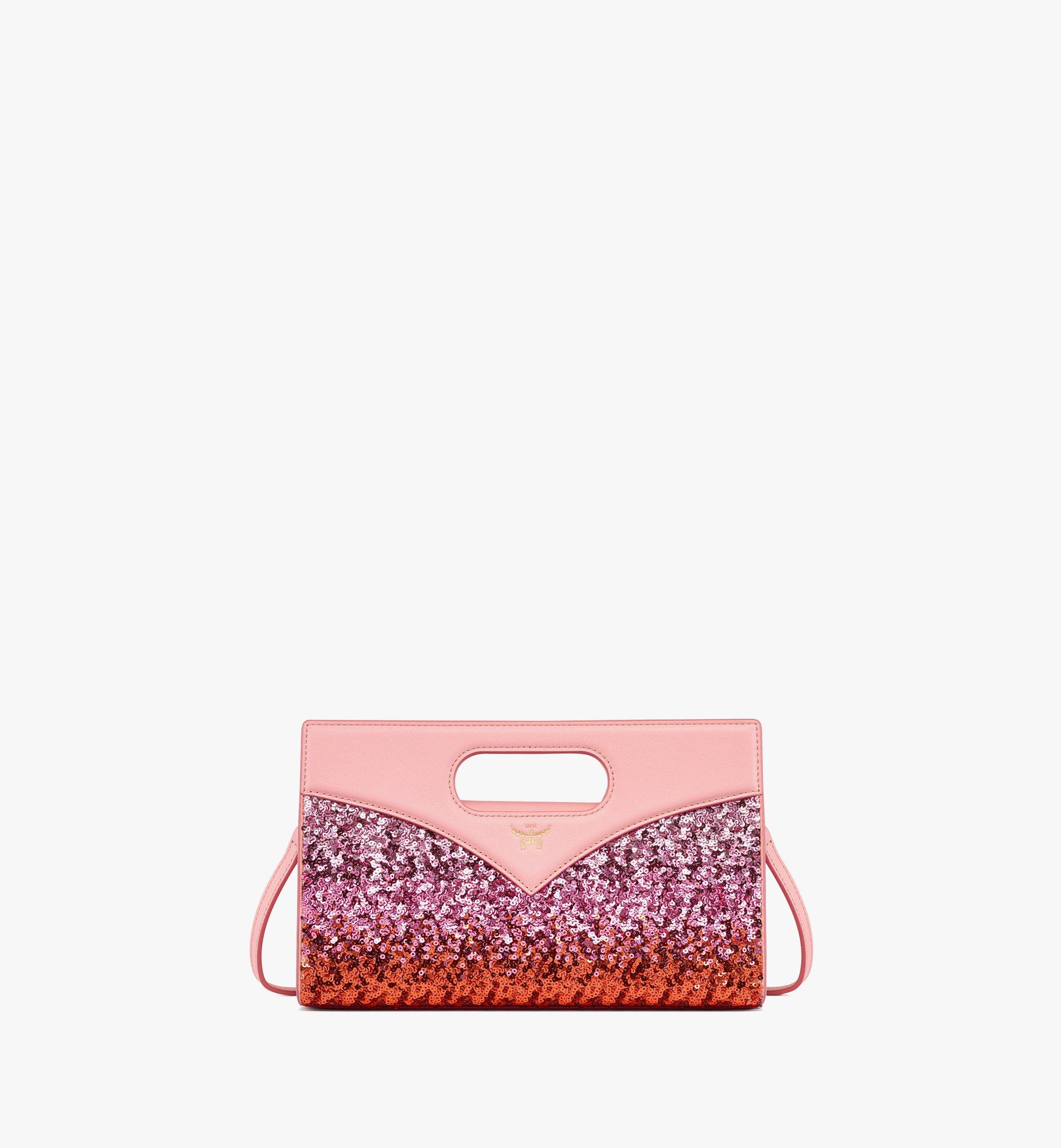 Sac fourre-tout Diamond en cuir d’agneau avec sequins 1